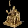 Bronze Tree Opening Spring and Autumn Period Guan Gong Copper Statue Wu Cai Shen Guan Erye Reading Book Guan Gong Statue Lucky Dec272z