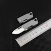 Camping Hunting Knives Mini D2 Stick Knife High Hardness Folding Pocket Key Knife for Self-Defense Outdoor EDC Hand Tool Box Knife 240312