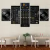 Modular Picture Home Decor Canvas Paintings Modern 5 Pieces Music DJ Console Instrument Mixer Poster For Living Room Wall Art221n