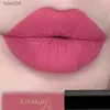 أحمر الشفاه 1pc Matte Nude Lipstick 24 ألوان مقاومة للماء طويلة الأمد غير لاصقة كوب لامع مثير للنساء ملونة Lipgloss Makeup Cosmetic 240313