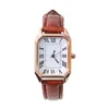 Wristwatches Retro Quartz Casual Watches For Women Korean Square Small Dial Leather Strap Waterproof Women's Watch Fashion Wristwatch Gifts