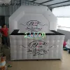 Gazebos Dayanıklı özelleştirilmiş şişme kiosk standı, reklam şişme çubuk çadır modeli, kemer logosu arka zemin dj duvarı baskı ile