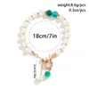 Urok bransolety purui modulko symulowana bransoletka kwiatowa Pearl Rhinestone Bbutton dla kobiet biżuteria Czech Banles Party Wedding Acessories