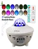 LED Star Projector Night Light USB Galaxy Starry Lazer Projektör Işık Okyanus Dalgası Projektör Lambası Müzik Bluetooth Hoparlör 4680216