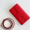 10A sac de designer Portefeuilles Titulaires mini sac à bandoulière sacs de luxe 20CM esopm Véritable pochette de designer en cuir Long portefeuille rouge Emballage de boîte-cadeau pince à billets femme