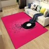 Carpets 3D Creative Music Record Rug Living Room Carpet Home Decor Non-slip Kitchen Bathroom Floor Mat Hallway Doormat Bedroom Footpad