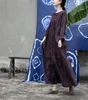 Casual Dresses Shan Qiannianyi Creative Design Spring And Autumn Cotton Handmade Organ Pleated Robe Dress