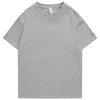 남자 티셔츠 240G XS-4XL 남자 티셔츠 남성 여름 캐주얼 Tshirts 남자 짧은 드롭 어깨 면화 기본 평범한 단단한 티 셔츠 여자 플러스 사이즈