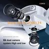 Drones 6K Dual Camera Smart Hover Antenne RC Drone 200M WIFI FPV Een Sleutel Terugkeer Radio Quadcopter kids ldd240313