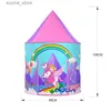 Barracas de brinquedo crianças tenda de brinquedo crianças indoor ao ar livre oceano bola piscina dobrável cubby brinquedos castelo enfant quarto casa meninas presente l240313