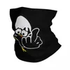 Scarves Cartoon Kawaii Black Chicken Bandana Neck Cover Printed Calimero Mask Scarf Warm Face Fishing For Men Women All Season