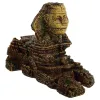 Décorations Aquarium Réservoir Betta Grotte Égyptienne Sphinx Accessoires Résine Cachette Décor Abri Statue Décorations Net Habitat Trou