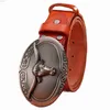 Belts big buckle punk style belt belts luxury high quality full real leather genuine leather cowboys vintage ldd240313