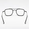 Optiska glasögon för män Kvinnor Retro Designer GMS-637TS Fashion Sheet Glasses Titanium Frame Detaljerad elasticitet Square Style Anti-Blue Light Lens Plate with Box