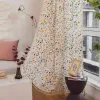 Curtains Finished curtain for living room small window kitchen curtain with tassel cotton linen semiblind curtain rideaux pour le salon