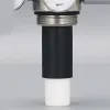 Équipement Triple élément filtrant simple/Double jauge, vanne de régulation de pression en acier inoxydable avec compteur de bulles, accessoires d'aquarium DIY