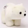 Objetos decorativos estatuetas 30cm super adorável urso polar família pelúcia brinquedo aplacamento presente para crianças confortável bedro234h