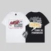 ヘルスターメンズデザイナーメンズTシャツピュアコットン高品質アニメプリントレターメンズ衣類ルーストップS-XL