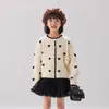 Vestes Casual Mode Mignon Litte Fille Pull Printemps Automne Tricoté À Manches Longues Amour Cardigan Manteau Infantile Enfant En Bas Âge Vêtements 1-10Y