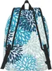 Sac à dos décontracté léger bleu et marine fleurs ordinateur portable hommes femmes sac de voyage en plein air toile sac à dos