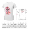 Women's Polos FLOWER GIRAFFE T-shirt Shirts Graphic Tees Summer Top Korean Clothes