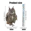 Skulpturer Bird Control Owl Decor 1pc 30x17.5cm Akryl Fake Owl Staty for Home Garden Decor Scarecrow Dålig hög kvalitet