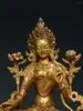 Estatuetas decorativas 21cm tântrico tibetano nepalês cobre puro verde tara buda e bodhisattva