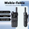 Walkie-talkie global de rede pública 4G com posicionamento GPS, walkie-talkie portátil bidirecional, bateria de 6000mAh