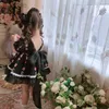 Girl's Dresses Spanish Summer Embroidered Dark Backless Bow Dress Short Sleeve Dress Fashion Dress LDD240313