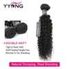 Yyong Hair Brazilian Kinky Curly Bundles With Closure 3/4 Bundles Human Hair With Closure Remy Hair Weave Bundles With Closure 240312