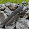 Coltelli da caccia da campeggio fissi 8CR18MOV Coltello tattico Lama da campeggio Sopravvivenza Portatile EDC Sicurezza Taglierina esterna Strumenti da pesca per picnic 240315