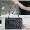 5A高品質デザイナーブランド女性ハンドバッグリアルレザーシープスキンクロスボディバッグゴールドまたはシアチェーンスラントショルダーハンドバッグ財布