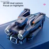 Drones Nouveau K9 Drone professionnel 360 évitement d'obstacles débutant niveau d'entrée 4k HD double caméra à distance FPV Drone jouets 24313