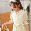 Robes d'été pour filles, nouvelle collection, jupe de princesse en mousseline de soie, vêtements de Style pastoral pour jeunes de 14 à 16 ans, ldd240313