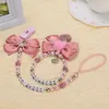 Personalised-any name set stunning pink bling pram charm/stroller toy Rattles bed toy rattle pacifier clip holder dummy clip 240311