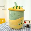 Wholesale cute cantaloupe juice cups stuffed toys children's games Playmates Holiday gifts Room decor