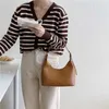 HBP Non-Brand High Quality Designer Solid Color Female Shoulder Bag Ladies Pu Leather Handbag Simple Stereotyped Luxury Women Hand