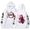 Kamado Nezuko Hoodie Frauen Casual Lose Langarm Pullover Mode Anime Kapuzen Sweatshirt 11 Farben 240307