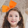 Hair Accessories 1 Pcs Pure Color Bow Tie Headband Girl High Quality Scrunchies For Grils Kids Bands