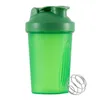 400mL Shaker Cup Milk Shake Protein Powder Water Cup Fitness Sports Plastic Cup with Mixing Ball