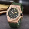 Menwatch APS Titta på Royals Oak Factory Watchmen Watches High Quality New Octagonal Case Oak Silicone Te Calender Trend Exquisite Mens Watch Designer Watches