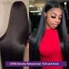 Synthetic Wigs HAIR 250 Density Straight Lace Frontal Wig 30 Inch 13x4 Lace Front Hair Wigs For Women ldd240313