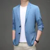 Men's Suits 2024 Fashion Autumn Casual Small Suit Korean Mens Business Single Sun Protection Coat