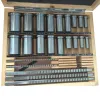 Braadspit 30 stuks inch formaat HSS groef spiebaan aansnijders set sleutel kottergereedschap gereedschap 5 stuks 1/2''11/2''18 stuks bussen 7 stuks vulplaten