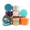 Storage Bottles 24Pcs 50ml Round Metal Tin Box Candle Black White Jar Empty Pot Cosmetic Container Refillable For Cream