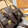 Handbags Shoulder Bag Vintage Manhattan Crossbody Purse Women Tote Bags Classic Old Flower Letter Travel Handbag External Flap Bag Removable Strap Totes Wallet