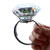 Wedding Arts and Crafts decoration 8cm crystal glass big diamond ring romantic proposal wedding props home ornaments party gifts S2286