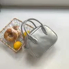 HBP Borsa a mano in argento di design coreano non di marca Borsa a tracolla a tracolla con tracolla Macaron femminile Pochette piccola borsa quadrata per ragazze