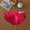 Underpants Men's Briefs Milk Silk Low Waist Elastic Three-dimensional Buttock Lifting Comfortable Breathable Jockstrap Panties