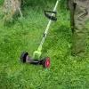 ولاعات الحشائش عجلات العجلات الكهربائية مرفقات العشب المرفقات مستلزمات حديقة مساعدة مع 180 درجة الدوران لعشب الأعشاب العشب ل